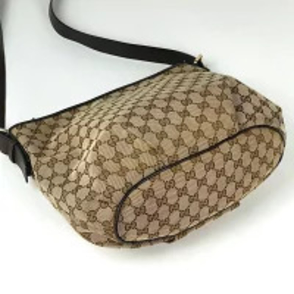 Gucci monogram Bag Messenger crossbody brown Canvas GG Brown